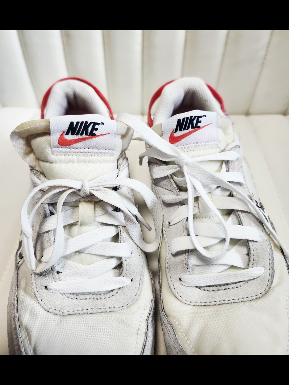 Nike Waffle Debut Women’s White Leopard Trainer - Picture 15 of 16